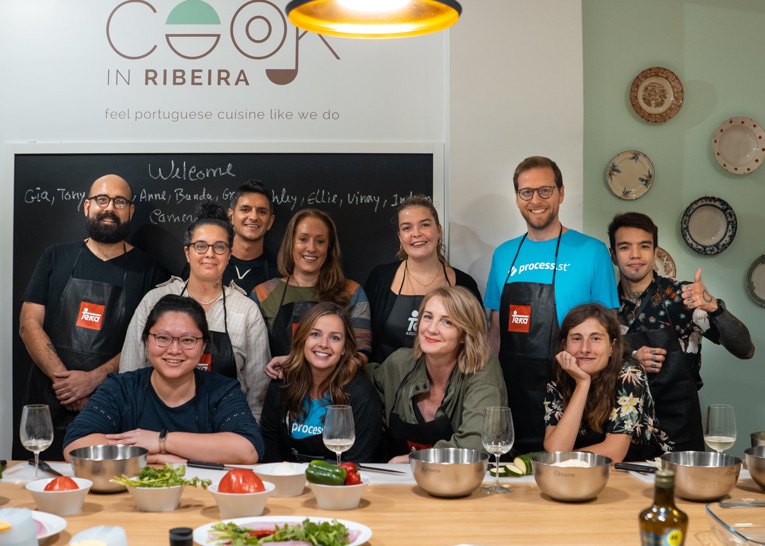 Process Street team cooking class