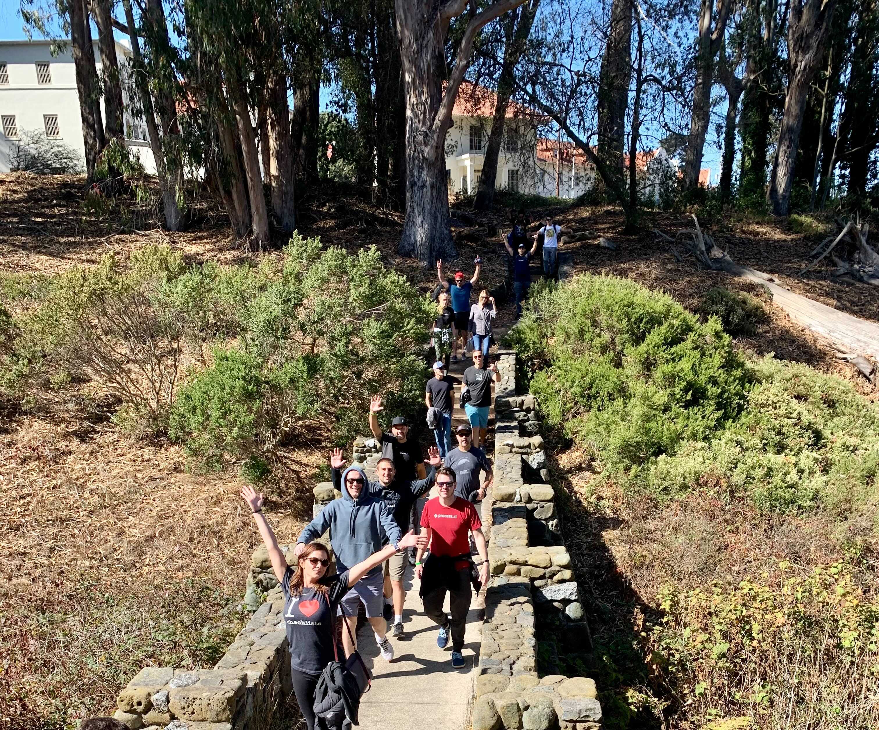 Process Street team building outdoor