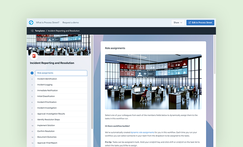 Incident reporting & resolution