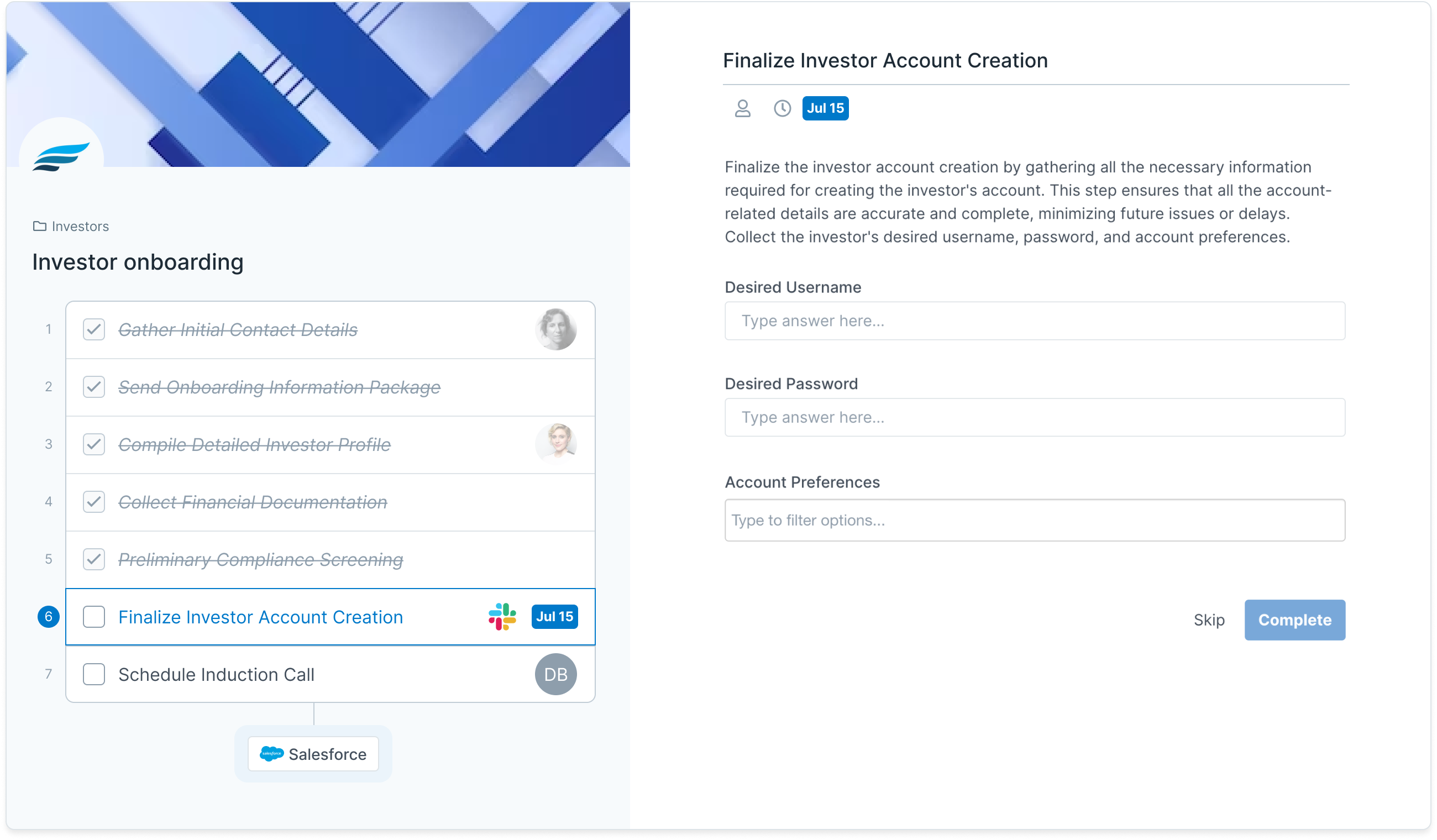 Training & onboarding
